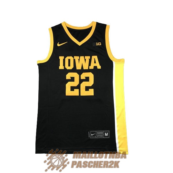 maillot NCAA Iowa hawkeyes caitlin clark 22 noir