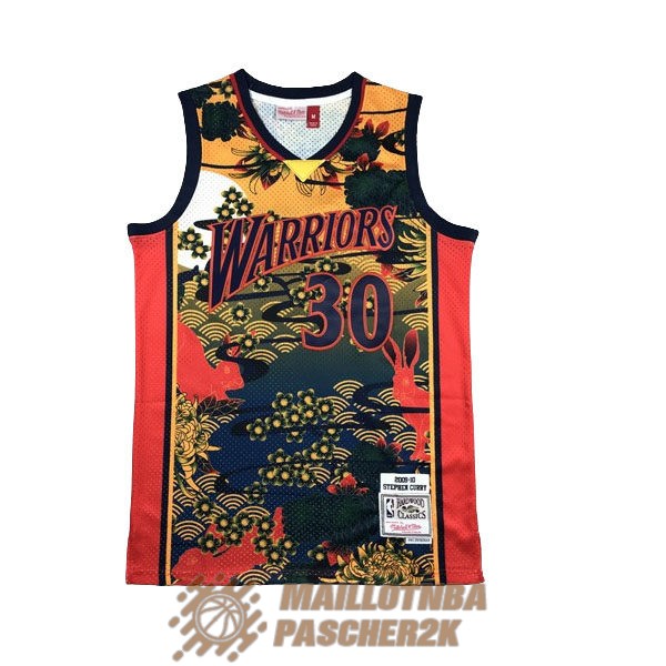 maillot golden state warriors stephen curry 30 annee de lapin commemorative edition 2022-2023 jaune
