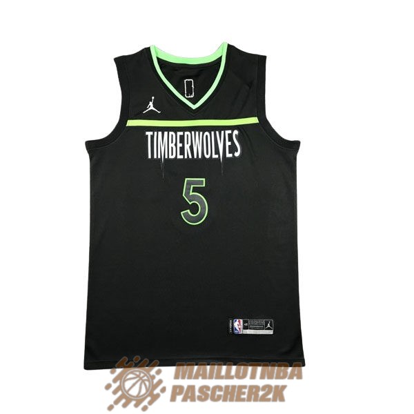 maillot minnesota timberwolves statement edition anthony edwards 5 noir