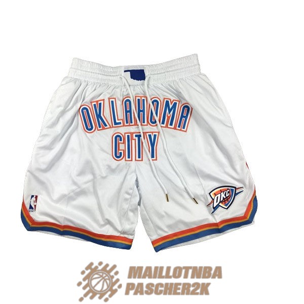 shorts oklahoma city thunder blanc